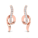 1/8 ctw Ribbon Stud Earrings