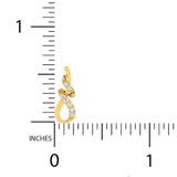 1/8 ctw Ribbon Stud Earrings