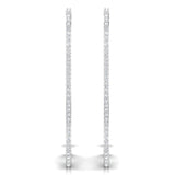 1 1/2 ctw Wavy Extra Large Hoop Earrings