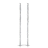 1 1/2 ctw Wavy Extra Large Hoop Earrings