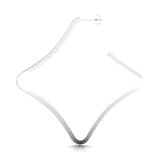 1 1/2 ctw Wavy Extra Large Hoop Earrings