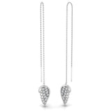 1/6 ctw Wing Threader Earrings
