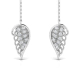 1/6 ctw Wing Threader Earrings