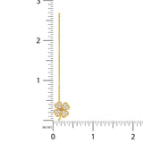 5/8 ctw Clover Threader Earrings