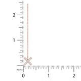 3/8 ctw XO Threader Earrings