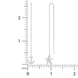 3/8 ctw Anchor & Starfish Mis Matched Earrings Threader