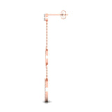 1/2 ctw Circle Mis Matched Hanging Earrings