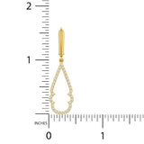 3/4 ctw Art Deco Hanging Earrings