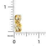 3/8 ctw Knot Huggie Earrings