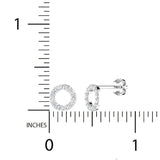 1/4 ctw Circle Stud Earringss