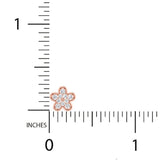 1/4 ctw Flower Stud Earrings