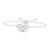 1/4 ctw Infinity Knot Bolo Bracelet