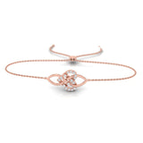 1/6 ctw Celtic Love Knot Bolo Bracelet