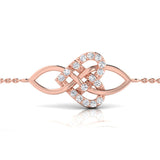 1/6 ctw Celtic Love Knot Bolo Bracelet