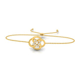 1/8 ctw Celtic Knot Bolo Bracelet