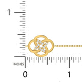 1/8 ctw Celtic Knot Bolo Bracelet