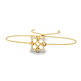 1/4 ctw Celtic Knot Bolo Bracelet