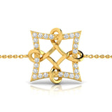 1/4 ctw Celtic Knot Bolo Bracelet