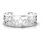 3/4 ctw Star Cuff Bracelet
