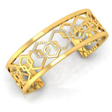 5/8 ctw Honeycomb Cuff Bracelet