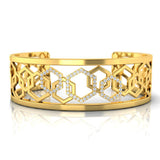 5/8 ctw Honeycomb Cuff Bracelet