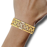 5/8 ctw Honeycomb Cuff Bracelet