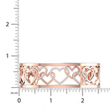 3/4 ctw Heart Cuff Bracelet