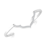 1/3 ctw Basic Chevron Cuff Bracelet