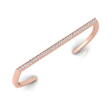 5/8 ctw Basic Bar Cuff Bracelet