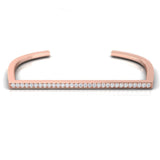 5/8 ctw Basic Bar Cuff Bracelet