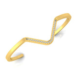 1/4 ctw Basic Chevron Cuff Bracelet
