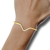 1/4 ctw Basic Chevron Cuff Bracelet