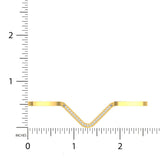 1/4 ctw Basic Chevron Cuff Bracelet