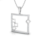 1/5 Ctw Geometric Pendant