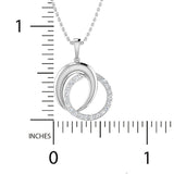 1/4 Ctw Interlinked Circles Pendant