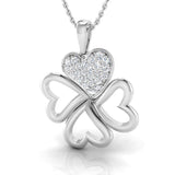 1/4 Ctw Clover Pendant