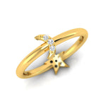 1/6 ctw Moon & Star Two Way Ring
