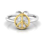 1/8 ctw Peace & Infinity Two Way Ring