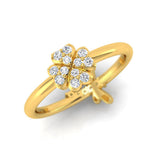 1/4 ctw Dragonfly & Clover Two Way Ring