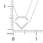 1/3 ctw Diamond Shaped Layered Pendant