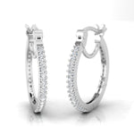 1/4 Ctw Hoop Earrings